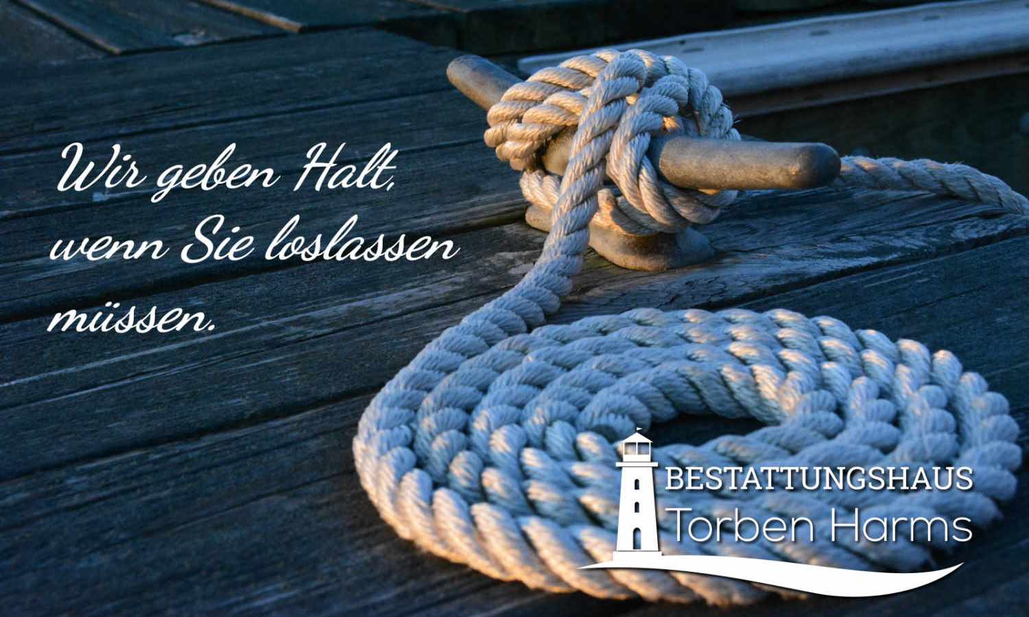 halt durch das Bestattungshaus Torben Harms